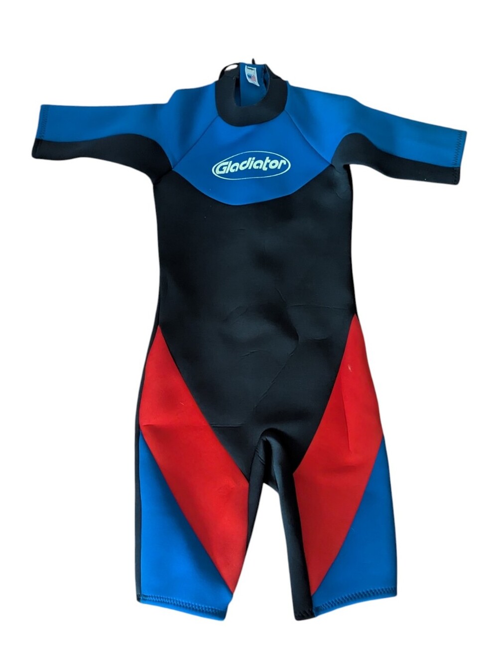 Gladiator Kids Shorty Wetsuit Blue Red Unisex Swim Surf Short Sleeve XL